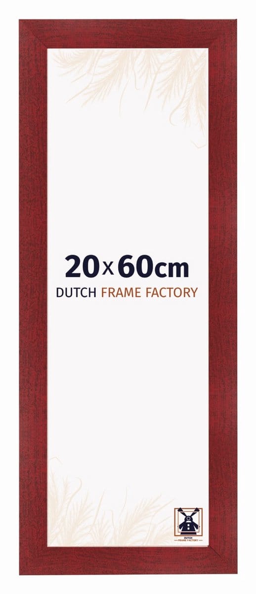 Fotolijst 20x60 cm - MDF - Wijnrood Geveegd - Praag