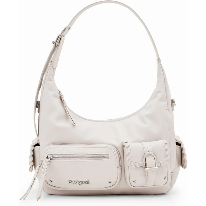 Desigual Schoudertas Omnia New London Plus Shoulder Bag Raw Crème