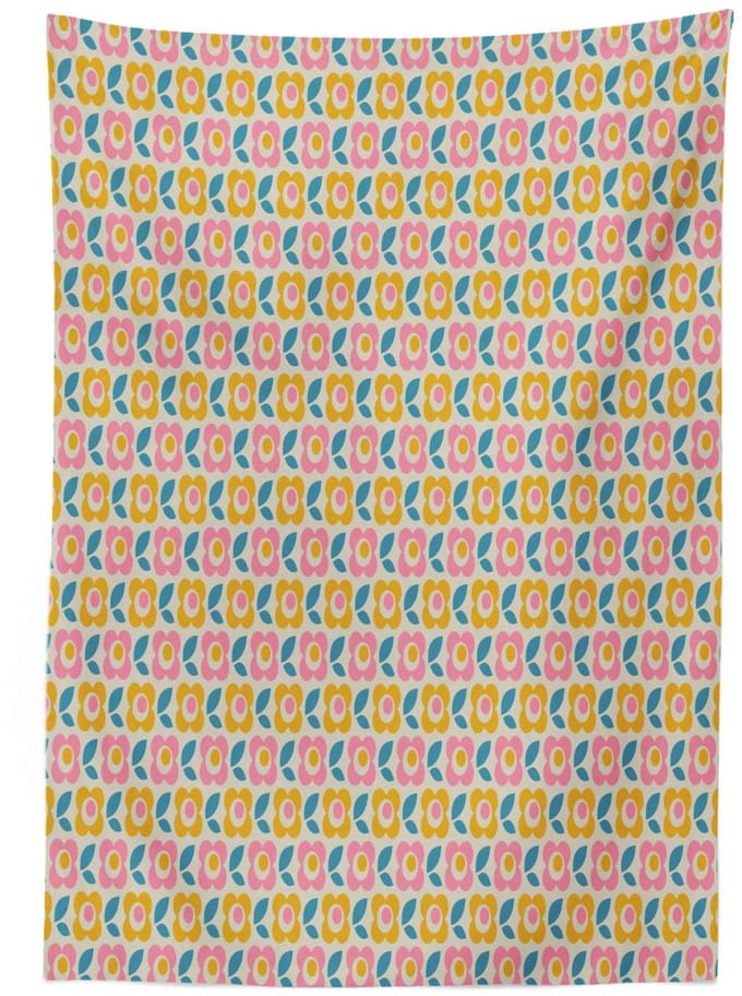 ABAKUHAUS Retro Tafelkleed – 140x240 cm – satijn, multicolor