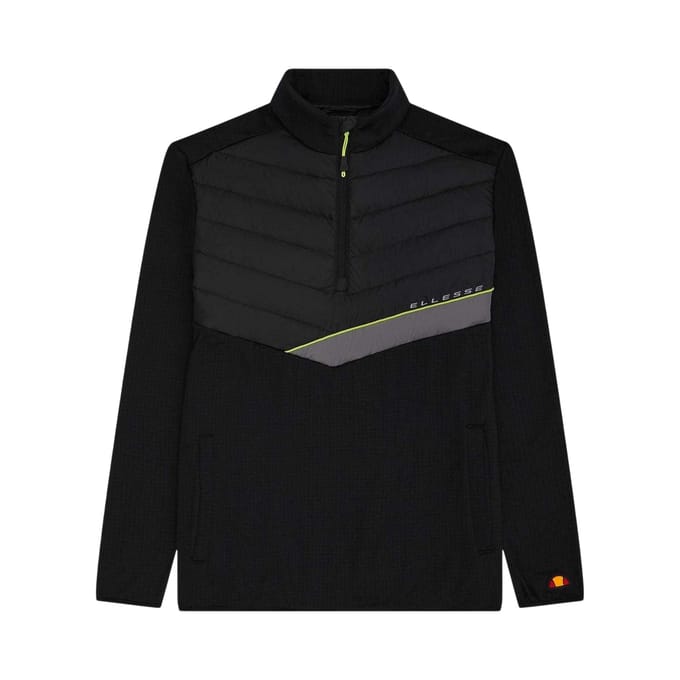 Ellesse Heren Gueza Half Zip Fleece Top (Zwart)
