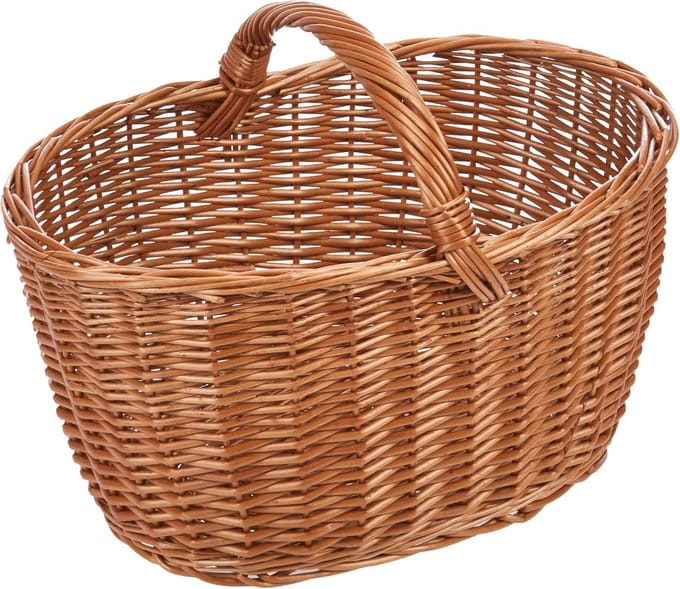 Rieten Mand voor Brandhout - Tuinaccessoires