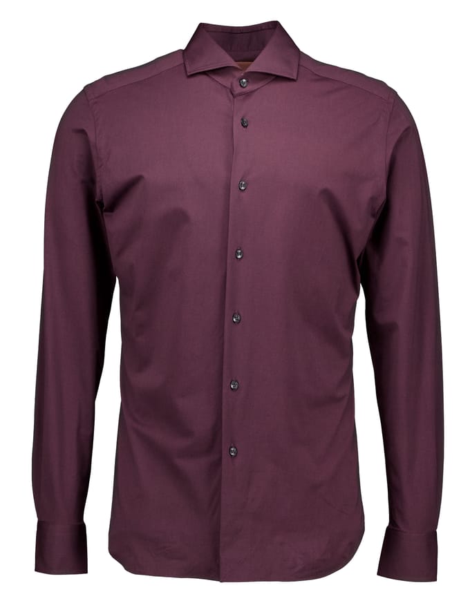 Xacus Active Shirt Lange Mouw Overhemden Bordeaux Act520ml/31616