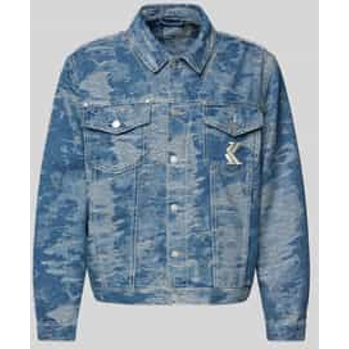 Jeansjack met kentkraag