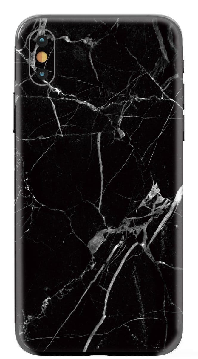 My Style Telefoonsticker PhoneSkin For Apple iPhone Xs Black Marble