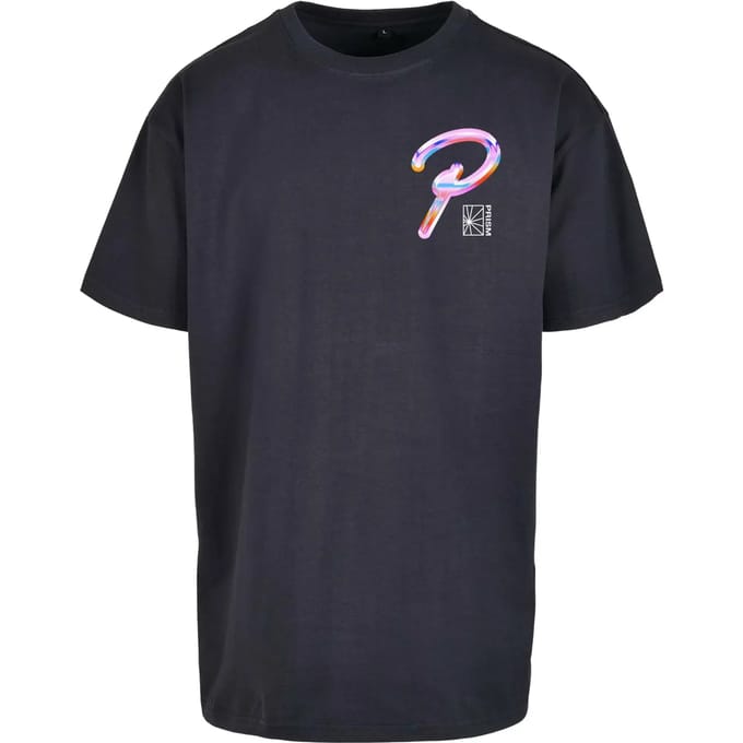 Mister Tee - Prisma Oversize Heren T-shirt - S - Donkerblauw