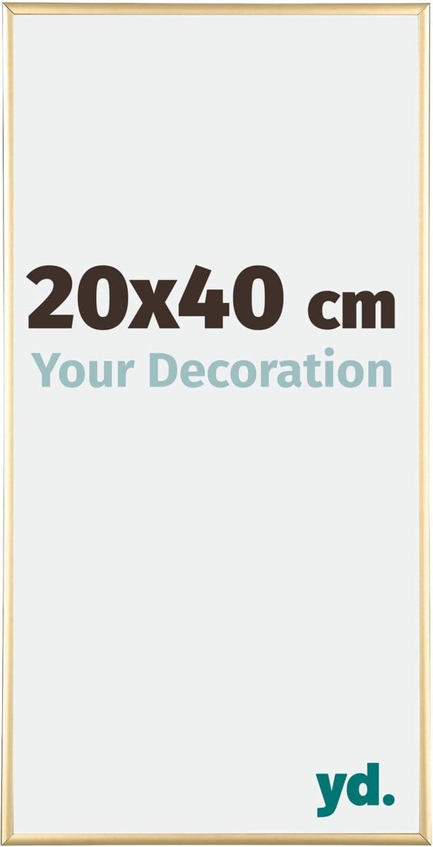 Your Decoration - Fotolijst 20x40 cm - Aluminium - Goud - Kent