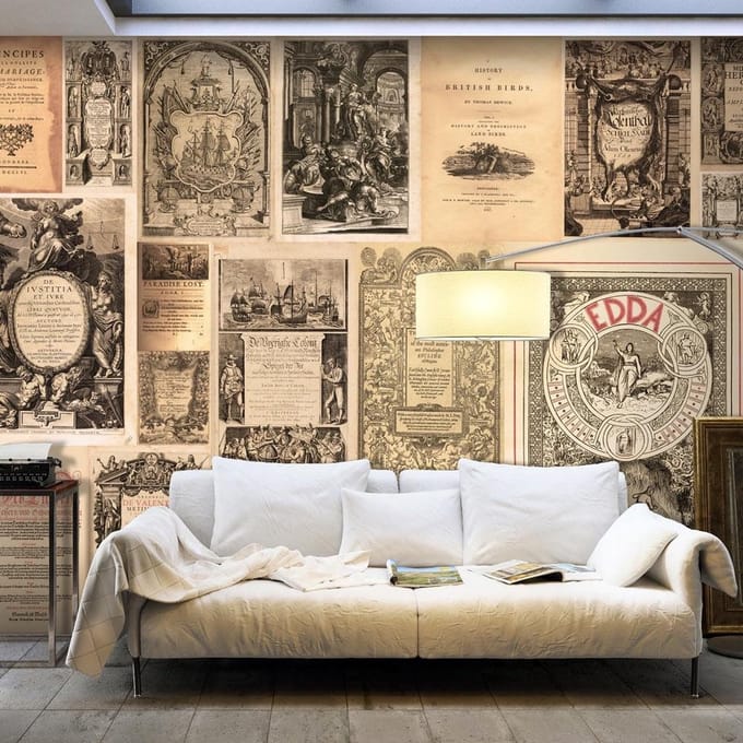 Fotobehang XXL - Vintage Books