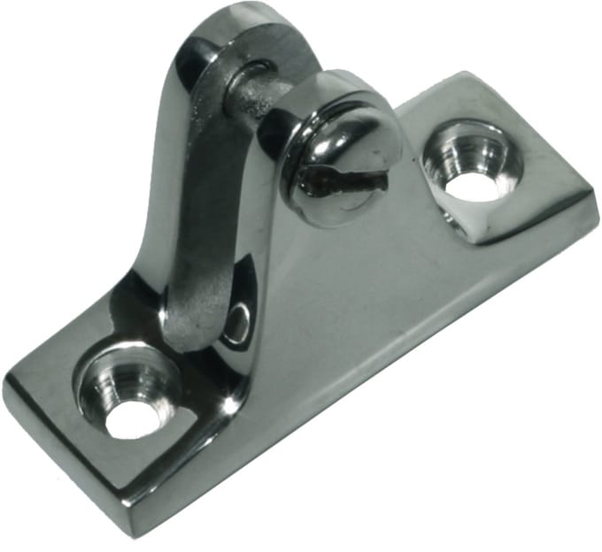 Dekplaat vlak 90 graden 56x17mm RVS-316 (A4)