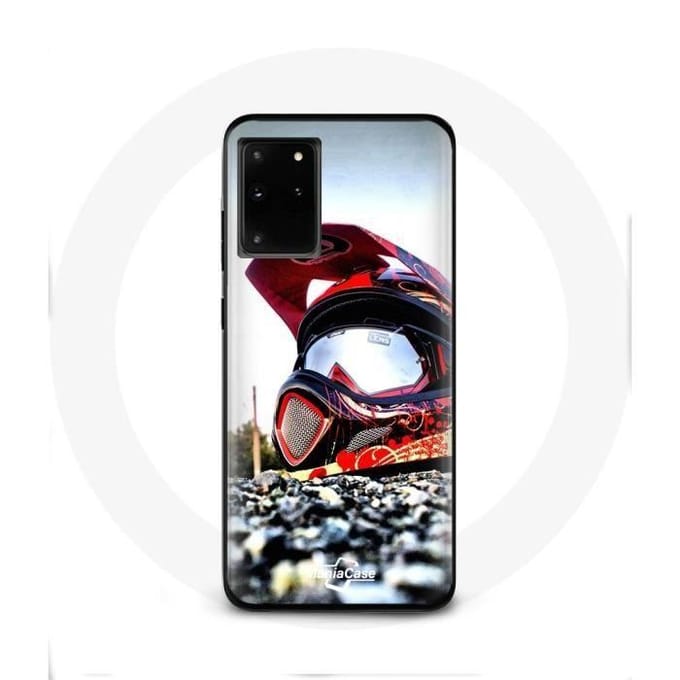 Coque maniacase pour Samsung Galaxy S11 Plus Casque MotoCross