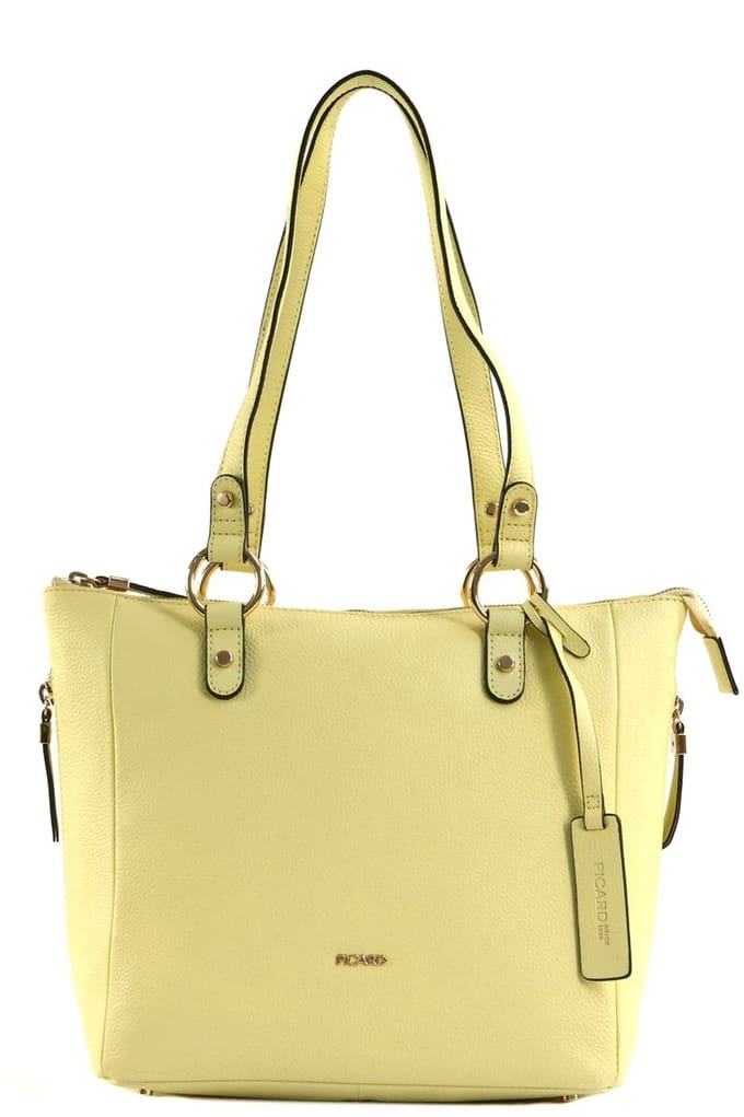 PICARD shopper schoudertas Java Shopper Vanilla geel