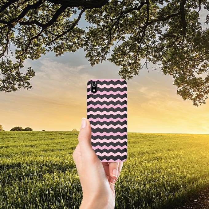 Xiaomi Redmi 7A TPU bumper Waves Roze