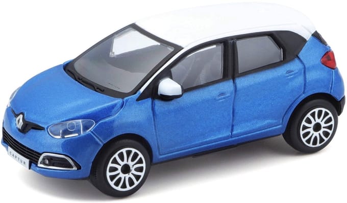 Bburago Renault Captur - Modelauto - Schaal 1:43 - Blauw/Wit