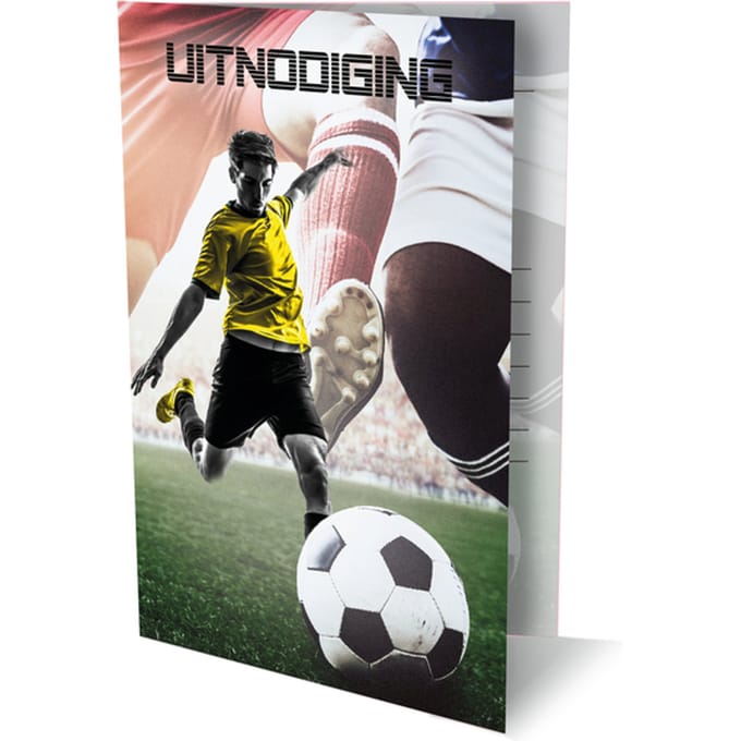 Interstat - Uitnodigingskaarten - voetbal - 6st.
