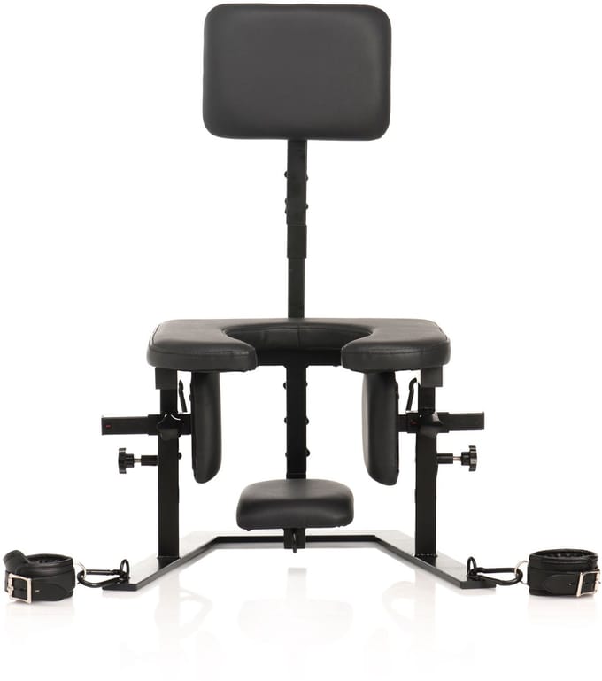 XR Brands - Pleasure Throne Orale Seks Stoel - Zwart