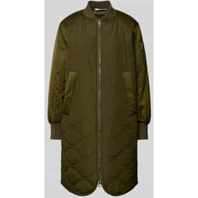 Regular fit lange blouson met opstaande kraag