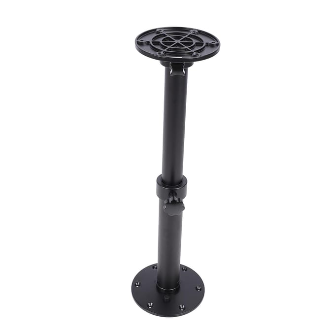 Pied de table pour camping-car 18,11 à 27,76 pouces Réglable Alliage d'aluminium Amovible Support de base de table pour camping-car black