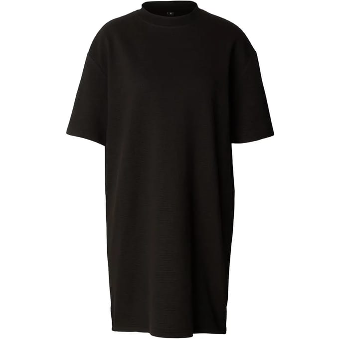 Urban Classics Ladies Structured Jersey Tee Dress Dames Mini-jurk - zwart - XL
