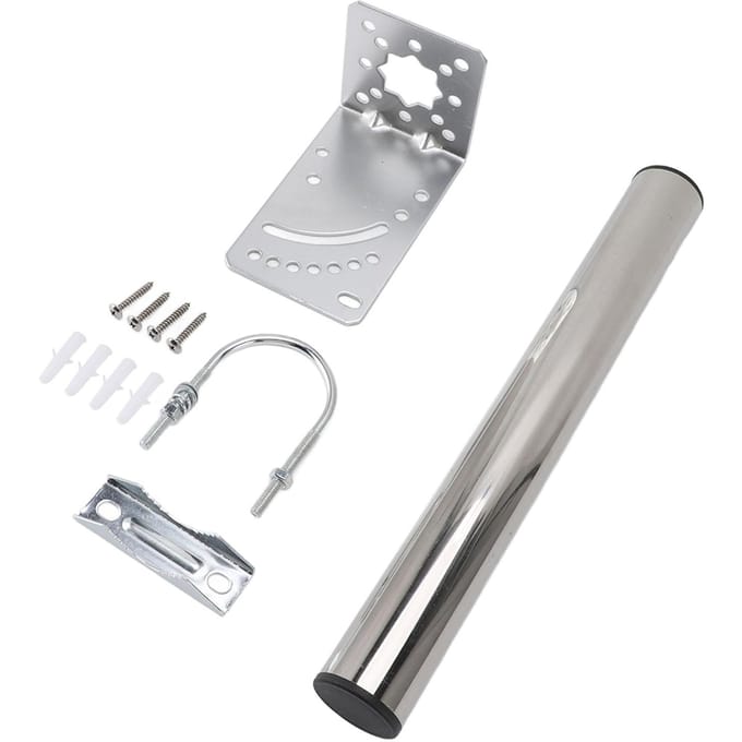 Kit de montage pour antenne satellite Starlink Iron Poteau de montage Support pour Toit Mur Sol white
