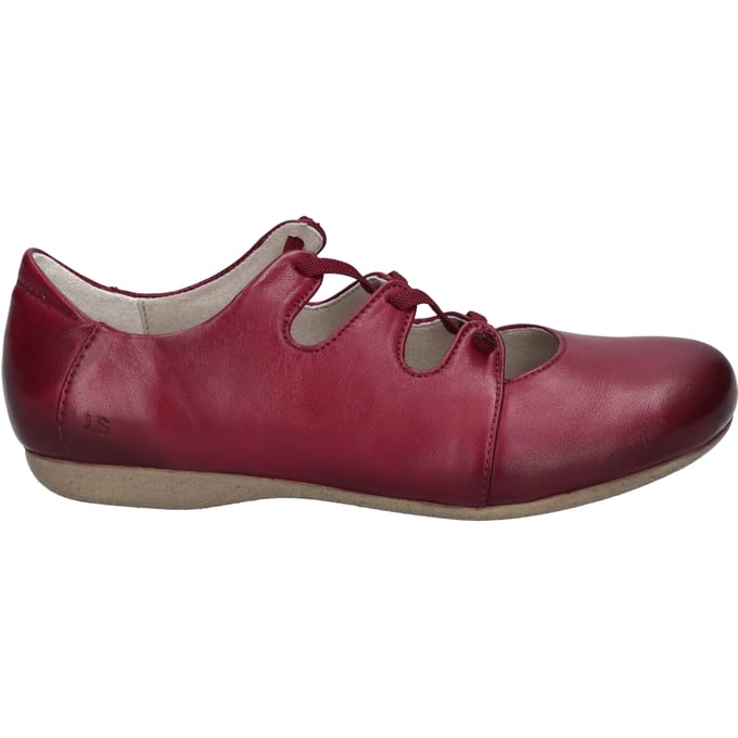 Josef Seibel - FIONA 04 - Dames veterschoenen - Kleur: Rood - Maat: 39