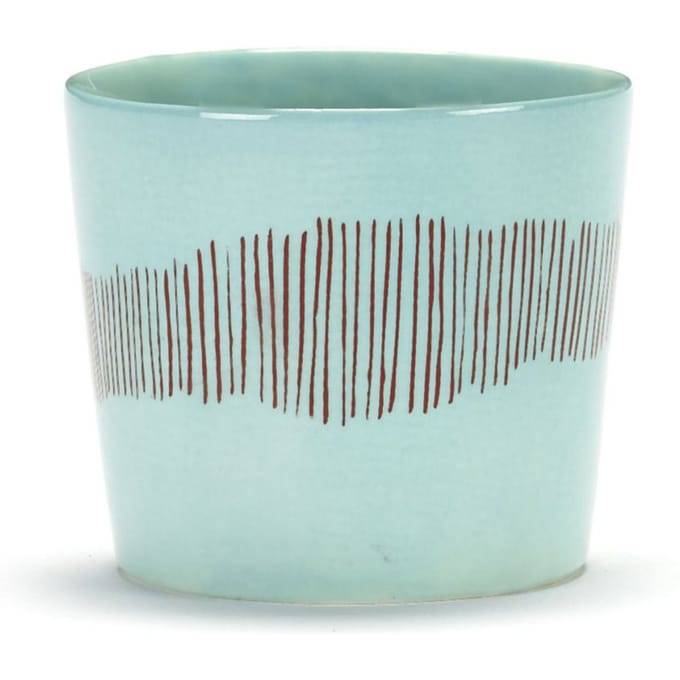 Serax Feast Espressokopje - Set - azure / stripes rood