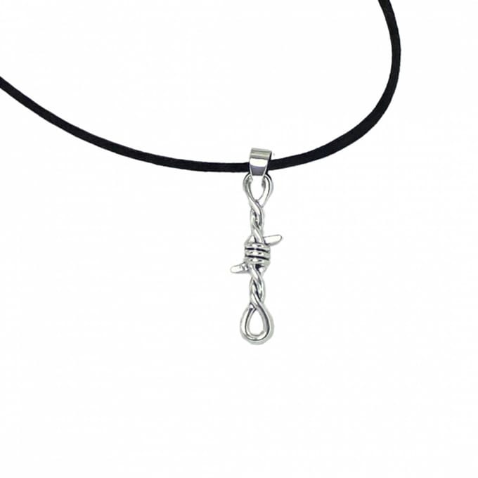 Ketting prikkeldraad zilverkleur - Charme Bijoux