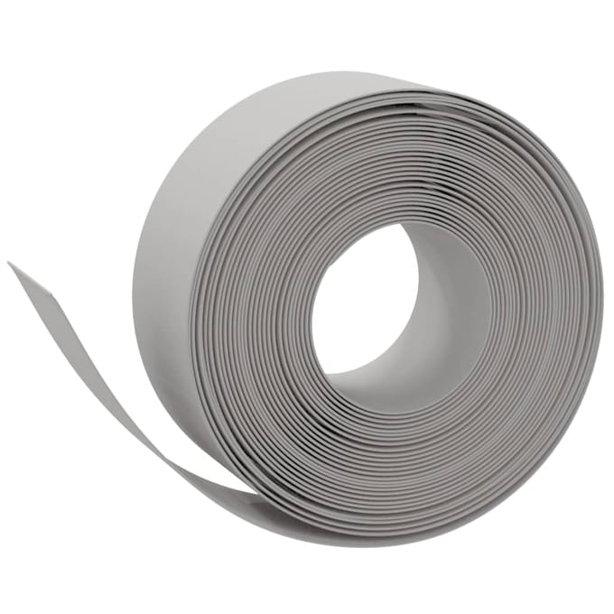 vidaXL - Tuinrand - 10 - m - 20 - cm - polyetheen - grijs