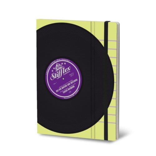 Stifflexible notitieboekje vinyl, 19 x 25 cm, classic