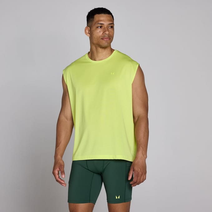 MP Heren Hybrid Oversized Mesh Tanktop - Limoengroen - S