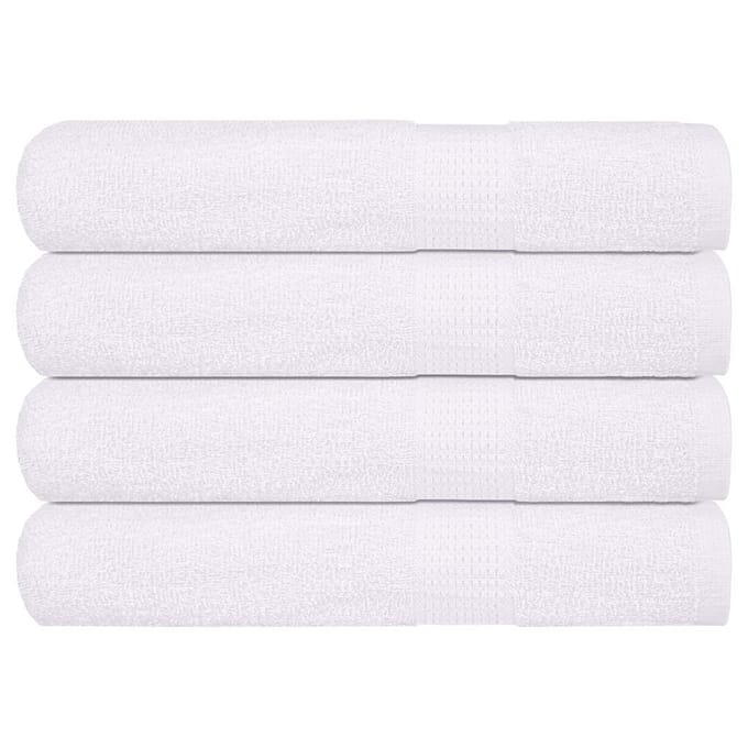 vidaXL - Handdoeken - FROGN - 4 - st - 100x200 - cm - 360 - g/m² - wit