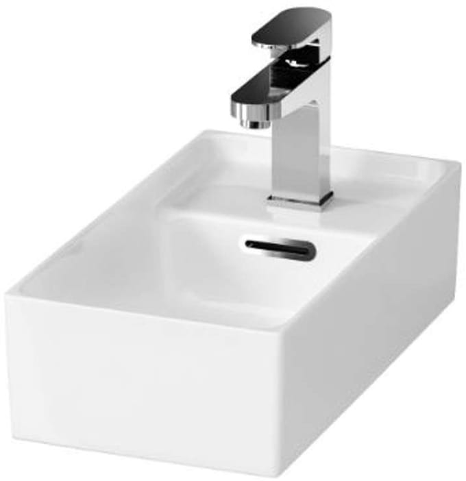 Cersanit Crea - Fontein 40x22 cm, met overloop, kraangat, wit K114-004