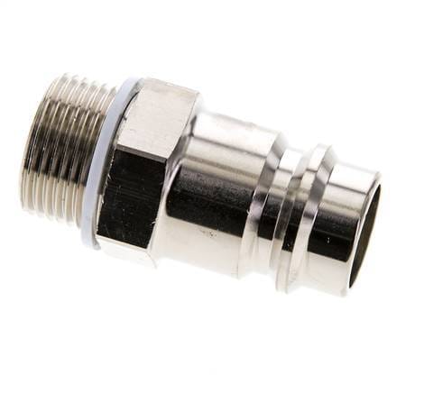 Vernikkeld Messing DN 19 Luchtkoppeling Insteeknippel G 3/4 inch Buitendraad - CLP19-M-BN-034