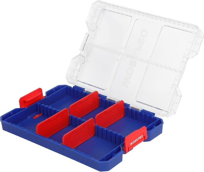 WORKPRO WP409051 Opbergbox Maat M – 240 × 175 × 49 mm – Modulair & Flexibel