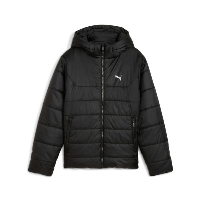 Puma Ess Gewatteerde Jas Zwart 11-12 Years Jongen