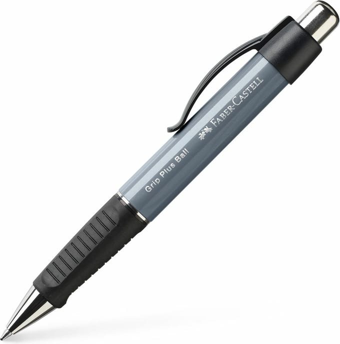 Faber-Castell balpen - Grip Plus - steengrijs - FC-140789