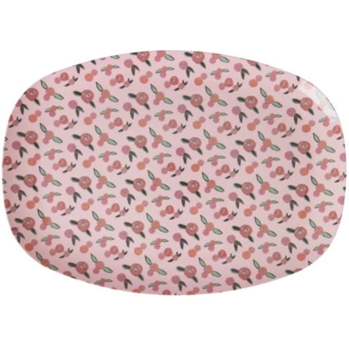 Rice melamine bord vierkant a rose is a rose