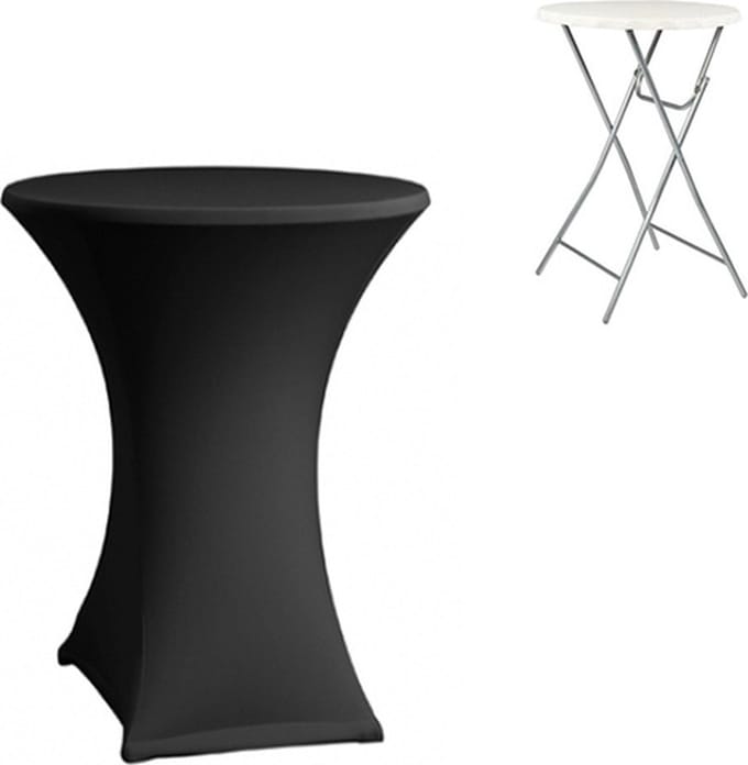 Zwarte Statafelhoes / Statafelrok / Tafelrok ∅80 x 110 cm