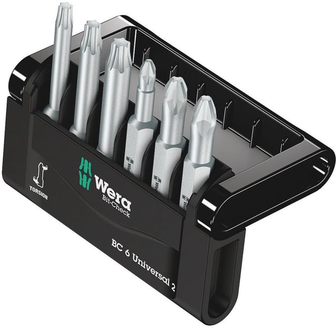 Wera 05056473001 Bit-Check 6 Universal 2, 6‑delig