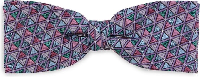 We Love Ties - Strikken - Strik Triangle Trophy - paars / roze / blauw / groen