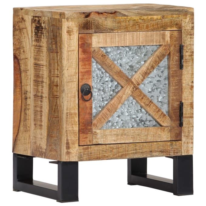 vidaXL - Nachtkastje - 40x30x50 - cm - massief - mangohout