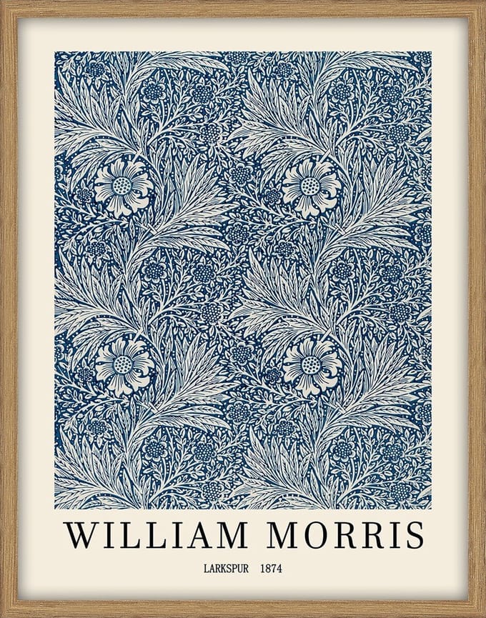 HomeBound by KY | Schilderij met frame William Morris | schilderij | 55x70x3,3cm