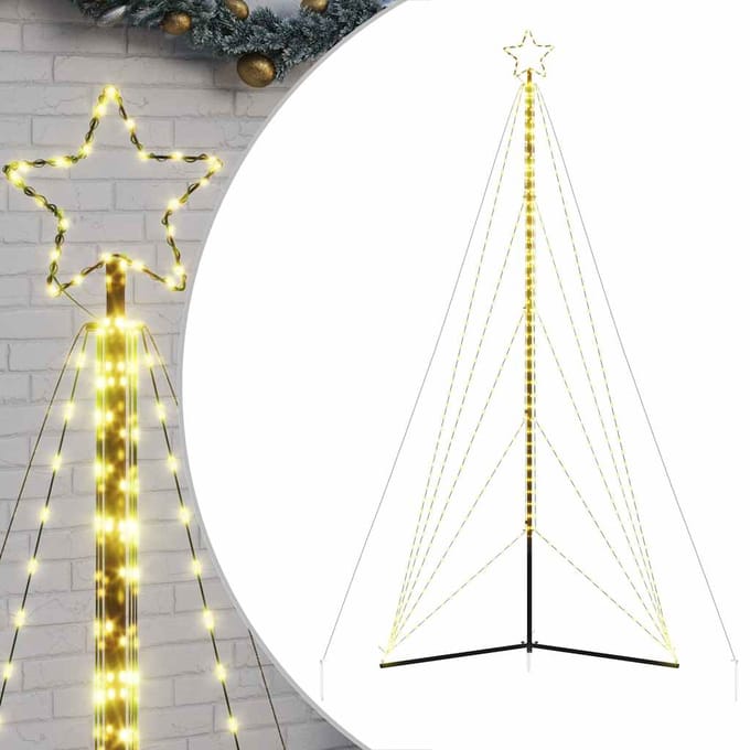 vidaXL - LED-kerstboom - 615 - LEDs - warm - wit - 404,5 - cm