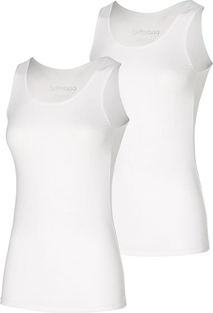 Apollo - Bamboe hemd dames - Wit - Maat M - 2-Pak - Dames Hemd