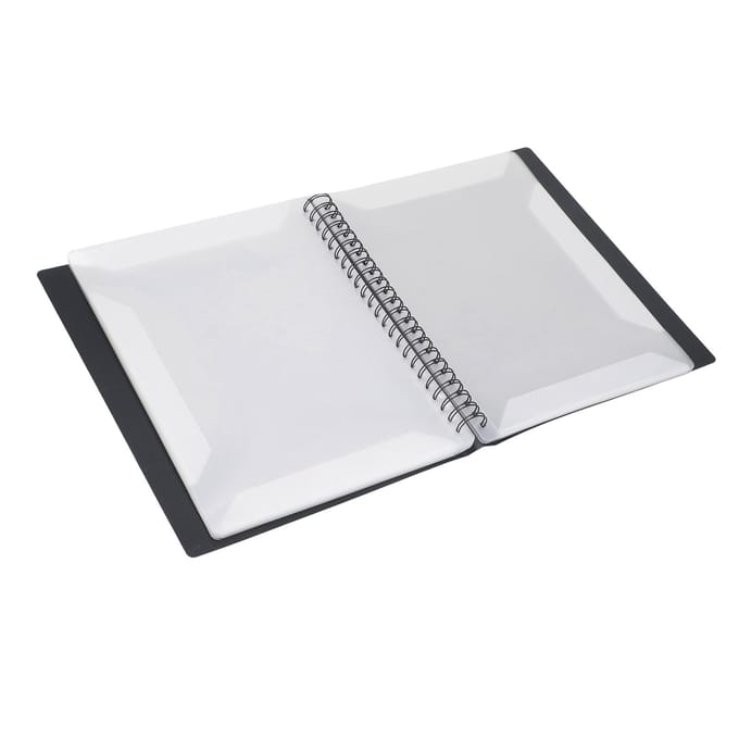 Bladmuziekmap PP 60 pagina's capaciteit Beschrijfbare muziekbladmap Papieropslaghouder gray