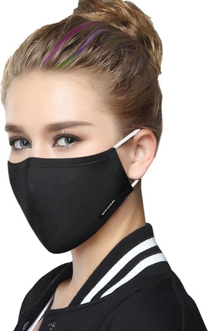 mondmasker / mondkapje herbruikbaar – zwart