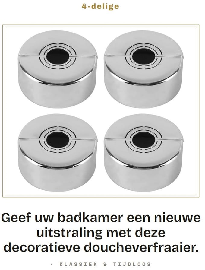 Dailygoods - 4-delige Doucheverfraaier voor Kraandecoratie