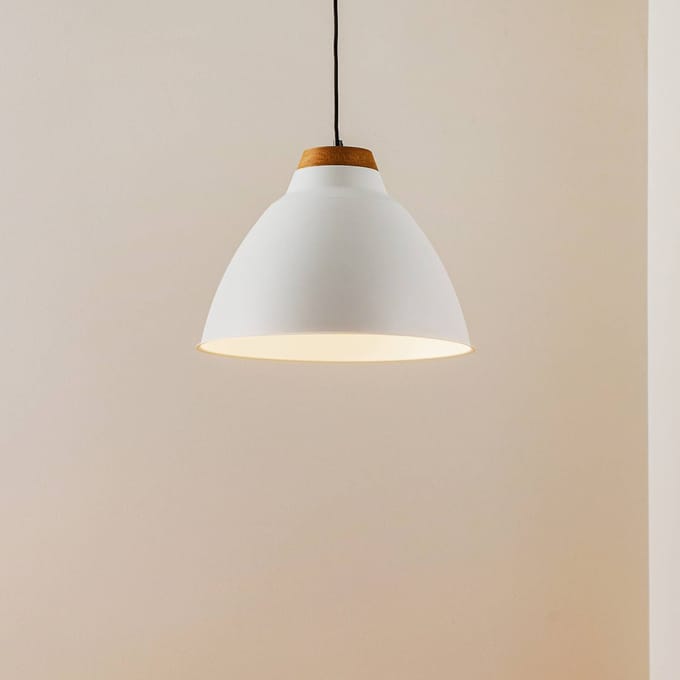 Luminex Hanglamp Skal, wit