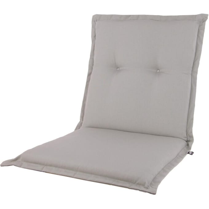 Kopu® Prisma Silver - Stevig Tuinkussen Lage Rug - Lichtgrijs