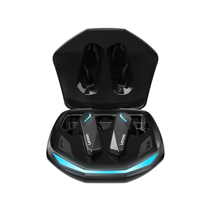 Lenovo thinkplus GM2 Pro BT Gaming Koptelefoon Draadloze Oordopjes BT 5.3 360° Surround Dual Mode Geluid zwart