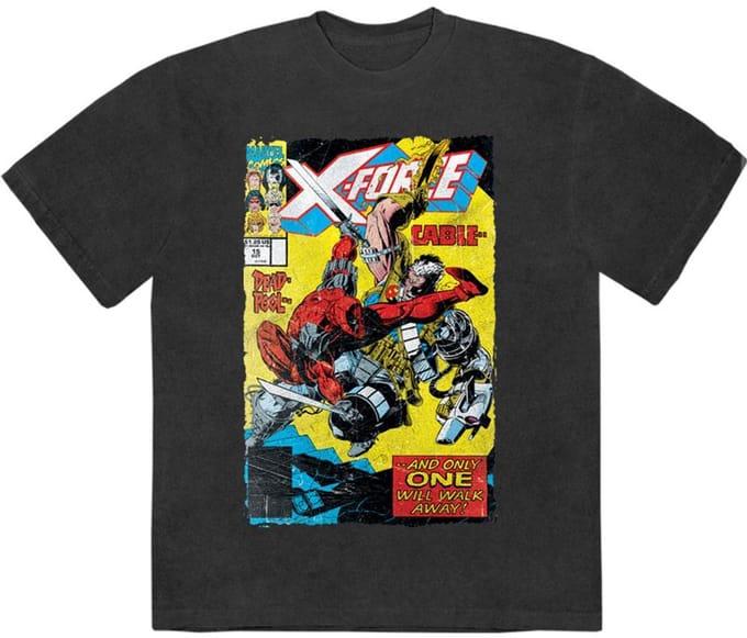 Marvel - XForce Cable & Deadpool Heren Tshirt - S - Zwart