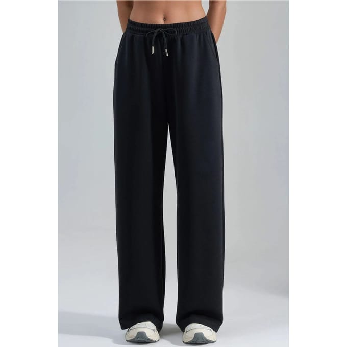 Mid Waist Wijde Leg Modal Broek